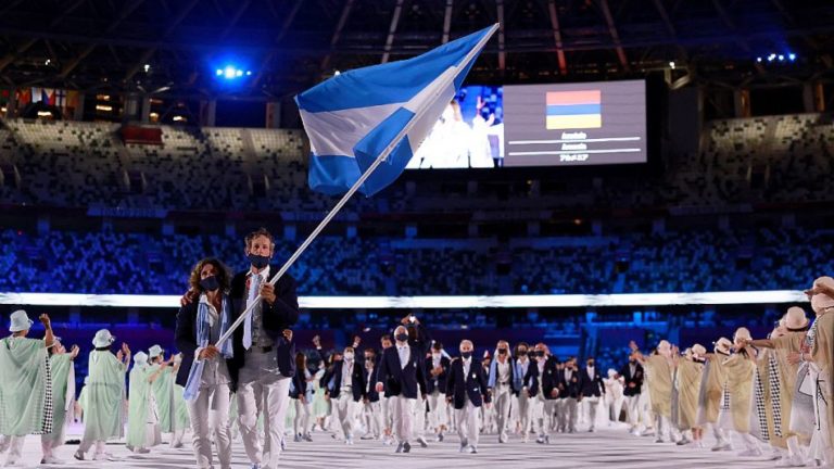 Marcos Delía, presente en la ceremonia de apertura de Tokio 2021