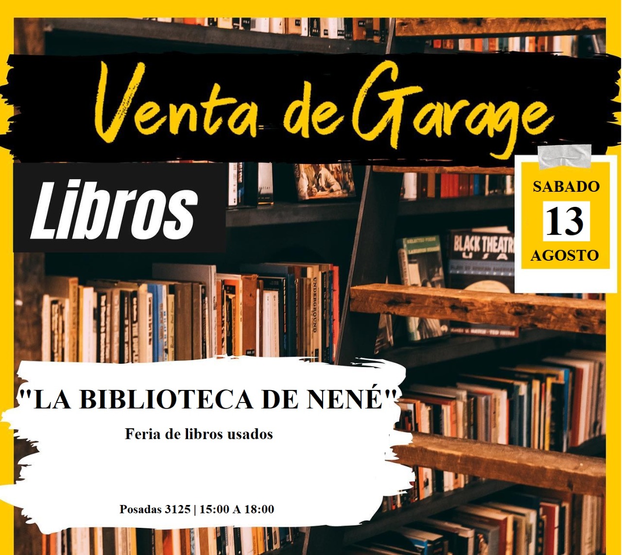 "El arte de trascender" Feria de libros usados con valor a voluntad