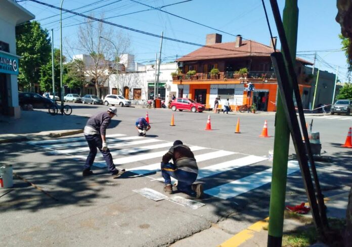 sendas peatonales pintura