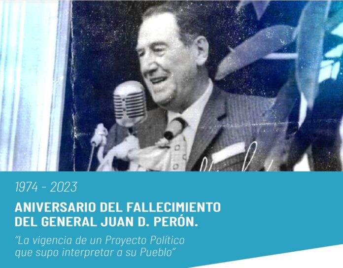 Invitación Acto Aniv. fallecimiento Perón