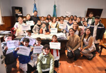 Egüen recibió a estudiantes de Norberto de la Riestra