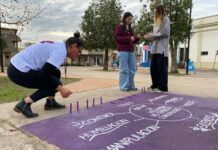 Roque Pérez: conmemoraron un nuevo aniversario del movimiento “Ni Una Menos”