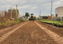Sciaini supervisó el plan de mejoras viales en los barrios