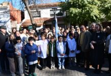 Alumnos saladillenses realizaron la promesa de lealtad a la bandera
