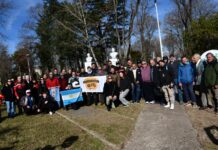 Salomón encabezó el acto por el Día del Bandera en Alvarez de Toledo