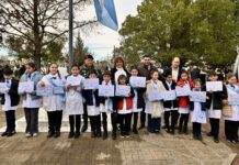 Egüen en Valdés: “La bandera es el símbolo que nos une más allá de cualquier diferencia”