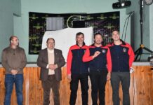 Salomón participó de la cena por el Día del Bombero Voluntario en Del Carril