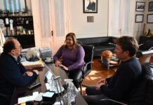 Salomón recibió a la diputada Sandra París
