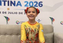 Simona Martínez Meda obtuvo el subcampeonato sudamericano de Gimnasia Aeróbica