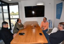 Salomón se reunió con la empresa Pose SA por las obras en la Ruta 205