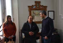 Salomón recibió a concejales radicales de Las Flores