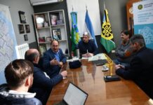 Salomón se reunió con Vialidad Provincial para coordinar obras de seguridad