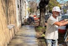 Sigue la reconstrucción de veredas