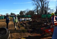 Avanza la construcción de 10 viviendas para personal policial en Saladillo Norte