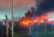 El incendio de una central eléctrica dejó a miles de vecinos sin luz en La Plata
