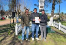 Sciaini entregó subsidio para el Club Social y Deportivo Carlos Beguerie