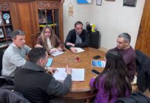 Sciaini encabezó reunión para obras y mejoras de infraestructura escolar