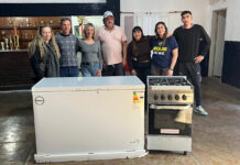 Entregaron materiales y equipamiento al Club Beguerie