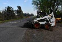 Nuevo reductor de velocidad en el Acceso Kirchner