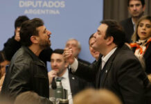 “Sorete”, “vendepatria”, “cagón”: insultos y empujones en un bochornoso inicio de debate por Malvinas