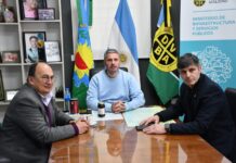 Gestiones en La Plata: Salomón avanzó por la planta cloacal, el polideportivo y obras viales