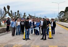 El intendente Egüen inauguró la pavimentación de la avenida 1 entre 27 y 28