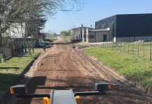 Ejecutaron trabajos de mejoramiento y estabilizado en calle Uspallata