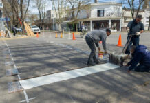 Demarcan avenidas Belgrano y Moreno