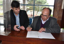 Salomón realizó trámite por la Planta Cloacal