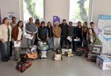 Egüen encabezó una nueva entrega de herramientas a emprendedores locales