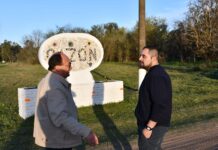 Salomón y Fabbi recorrieron obras y gestiones en Cazón