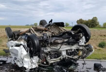 Cuatro muertos al chocar dos autos de frente en ruta 65