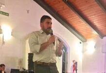 Egüen estuvo en la cena a beneficio del Hogar de Ancianos