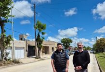 Egüen inauguró el pavimento en calle 31 y confirmó nuevas obras en el distrito