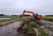 Mantenimiento vial en el canal Jauretche y en Alvarez de Toledo