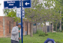 Colocan nomencladores de calles