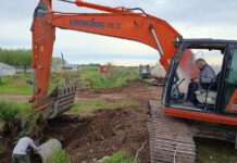 Tareas viales, limpieza de desagües y obras de saneamiento